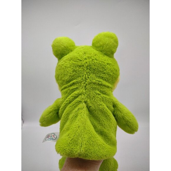 Spark Create Imagine Green Frog 10" inch Plush Hand Puppet Frog Ribbit Sound - Picture 5 of 10